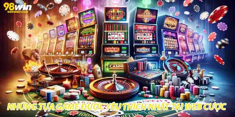 Những tựa game được yêu thích nhất tại web cược